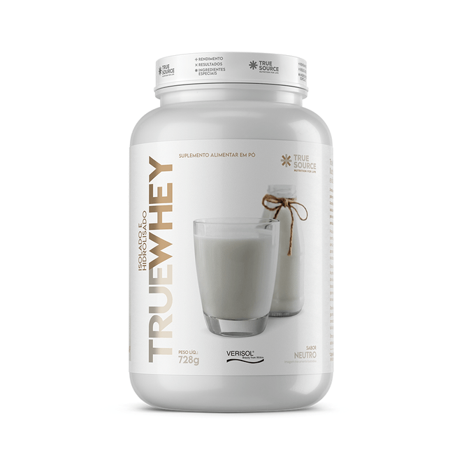 True Whey Protein Isolado - 728g - True Source Sabor:Neutro